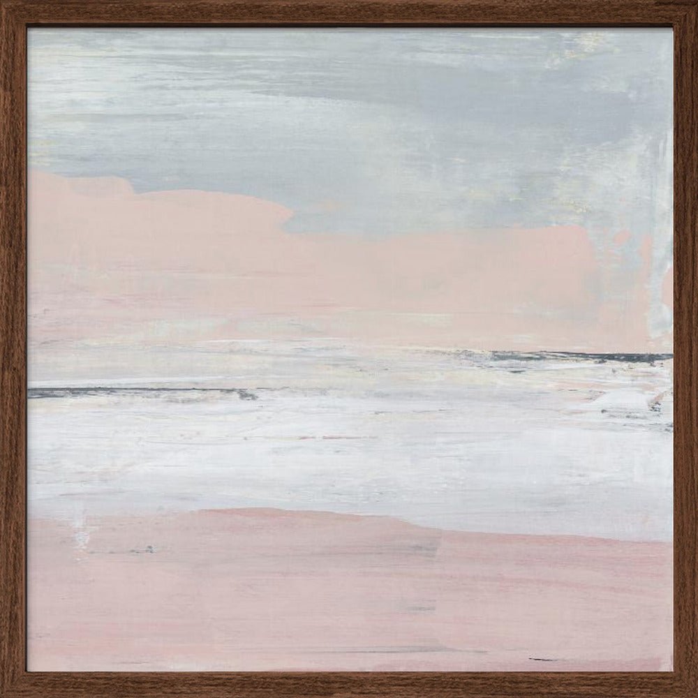 Peaceful Pastel Horizon - Square Stretched Canvas, Poster or Fine Art Print - I Heart Wall Art - Poster Print, Canvas Print or Framed Art Print