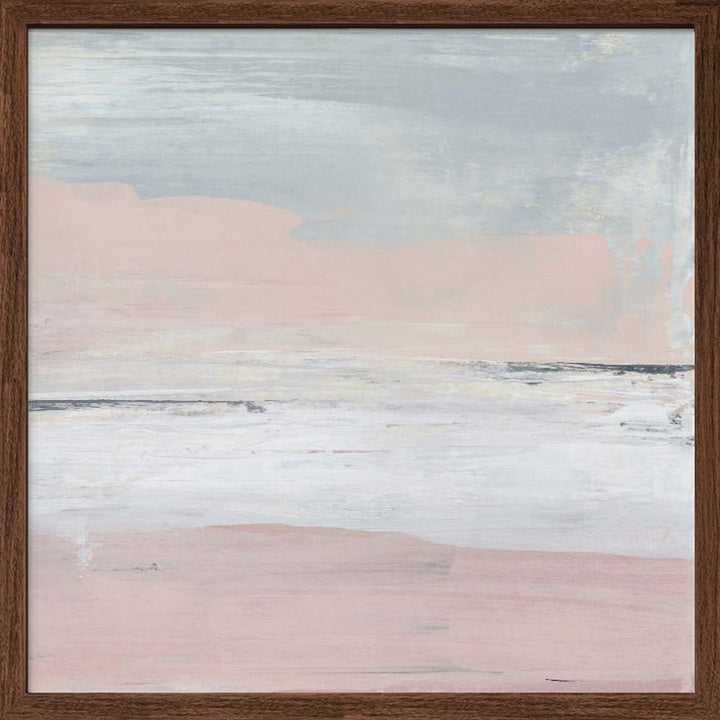 Peaceful Pastel Horizon - Square Stretched Canvas, Poster or Fine Art Print - I Heart Wall Art - Poster Print, Canvas Print or Framed Art Print