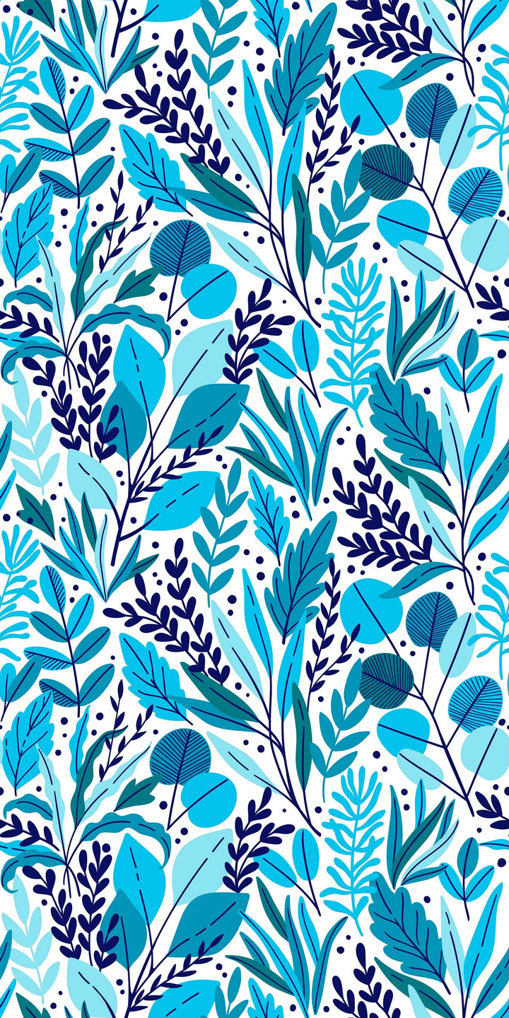 Peacock Girl Blue Patterned  Peel and Stick Removable Wallpaper I Heart Wall Art Australia 