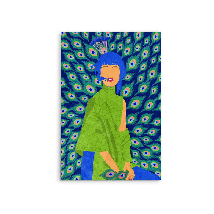 Peacock Woman by Raissa Oltmanns - Stretched Canvas Print or Framed Fine Art Print - Artwork I Heart Wall Art Australia 
