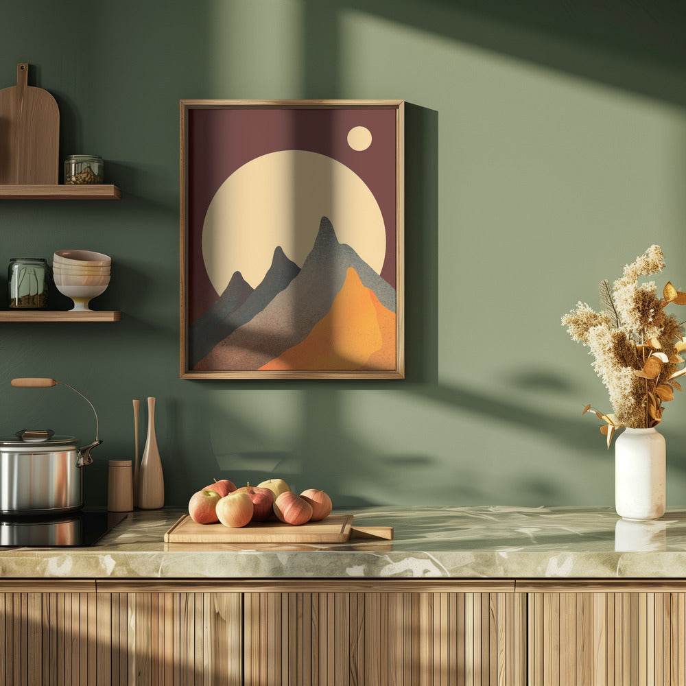Peaks of autumn - Stretched Canvas, Poster or Fine Art Print I Heart Wall Art