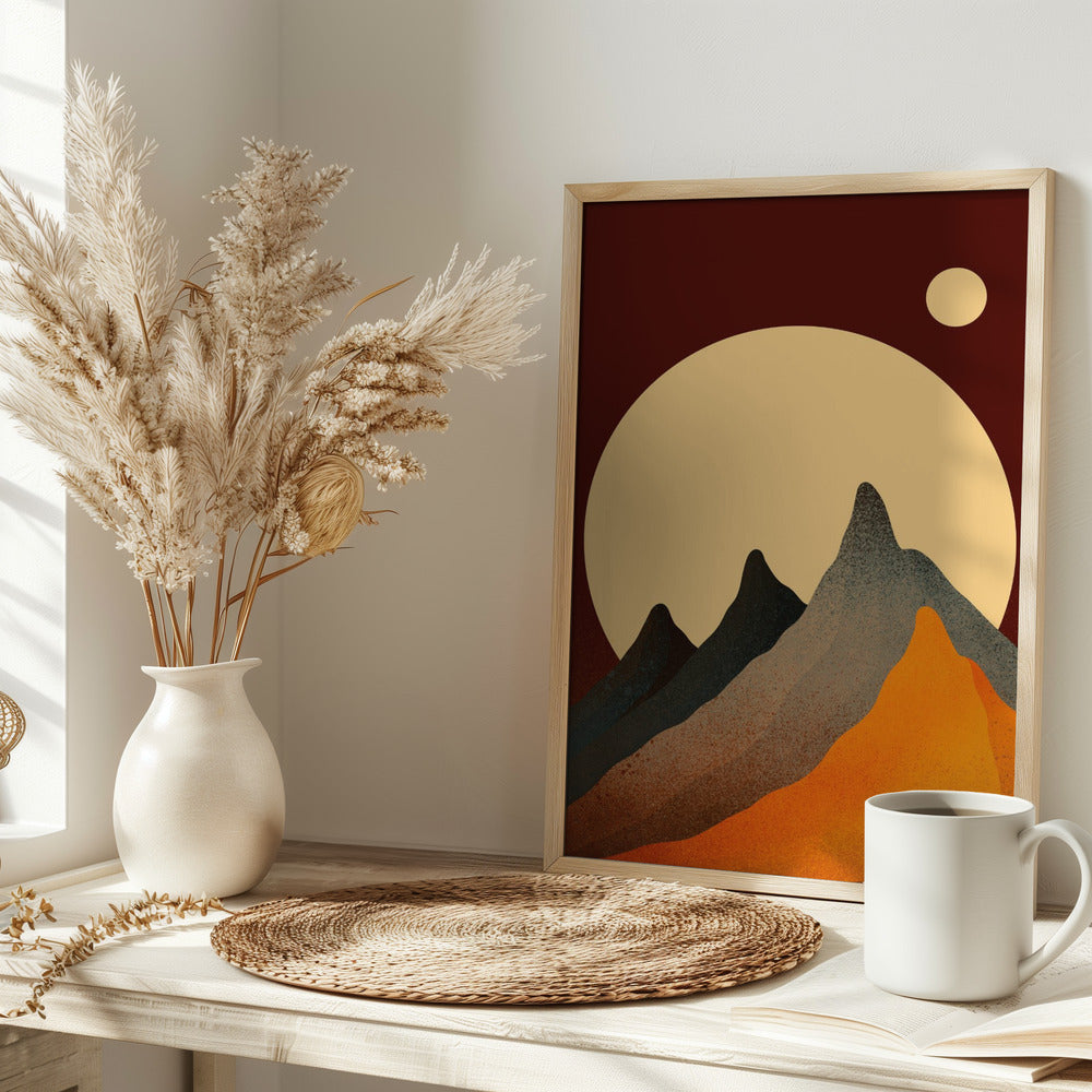 Peaks of autumn - Stretched Canvas, Poster or Fine Art Print I Heart Wall Art