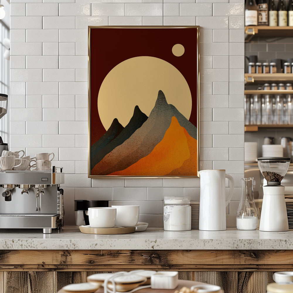 Peaks of autumn - Stretched Canvas, Poster or Fine Art Print I Heart Wall Art