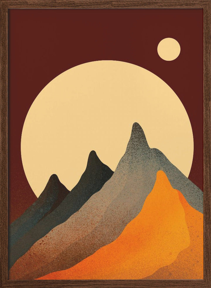 Peaks of autumn - Stretched Canvas, Poster or Fine Art Print I Heart Wall Art
