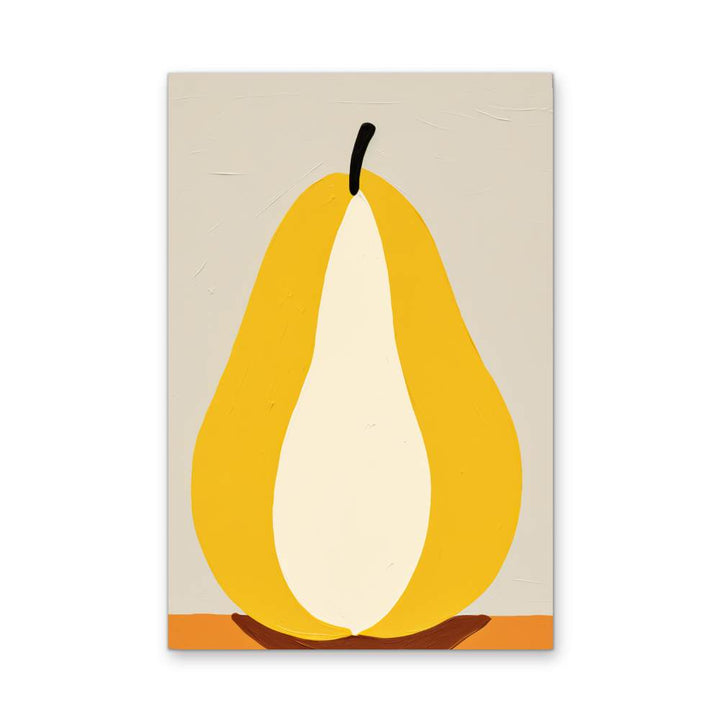 Pear Study 1 - Contemporary Still Life Fruit Stretched Canvas, Poster or Fine Art Print - I Heart Wall Art - Poster Print, Canvas Print or Framed Art Print