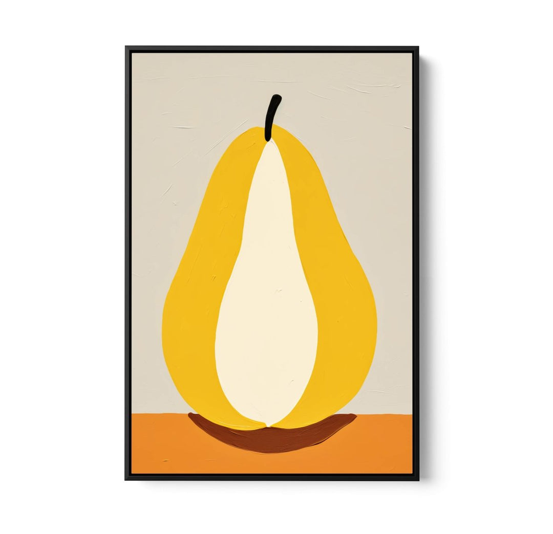 Pear Study 1 - Contemporary Still Life Fruit Stretched Canvas, Poster or Fine Art Print - I Heart Wall Art - Poster Print, Canvas Print or Framed Art Print