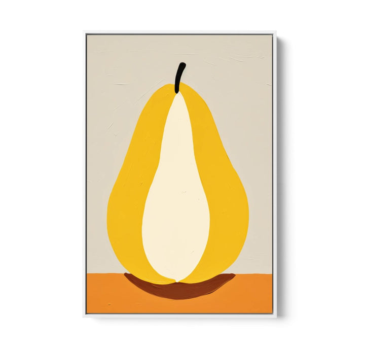 Pear Study 1 - Contemporary Still Life Fruit Stretched Canvas, Poster or Fine Art Print - I Heart Wall Art - Poster Print, Canvas Print or Framed Art Print
