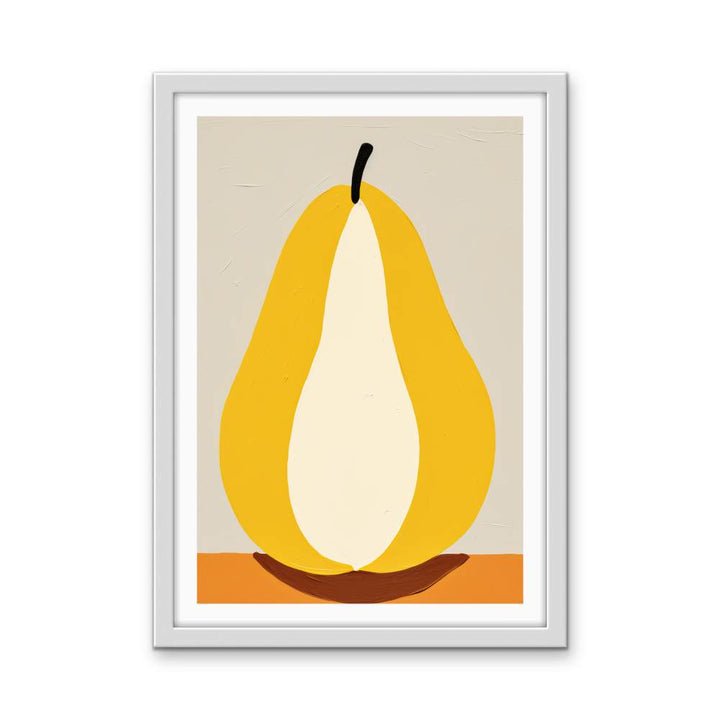 Pear Study 1 - Contemporary Still Life Fruit Stretched Canvas, Poster or Fine Art Print - I Heart Wall Art - Poster Print, Canvas Print or Framed Art Print