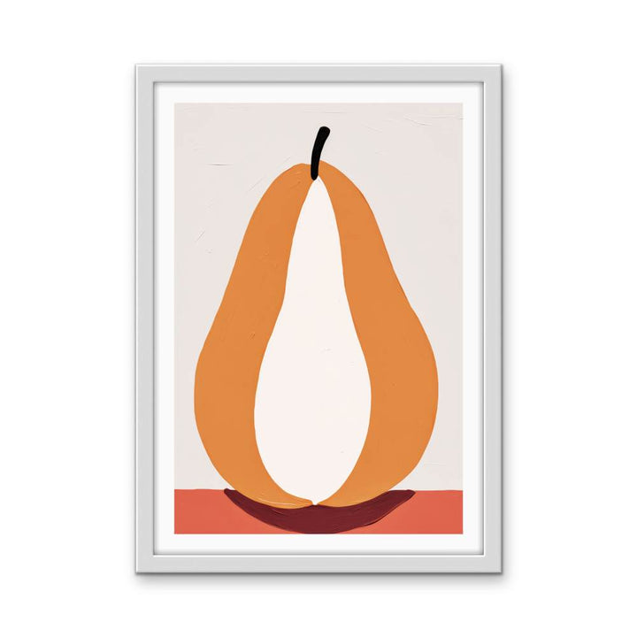 Pear Study 2 - Contemporary Still Life Fruit Stretched Canvas, Poster or Fine Art Print - I Heart Wall Art - Poster Print, Canvas Print or Framed Art Print