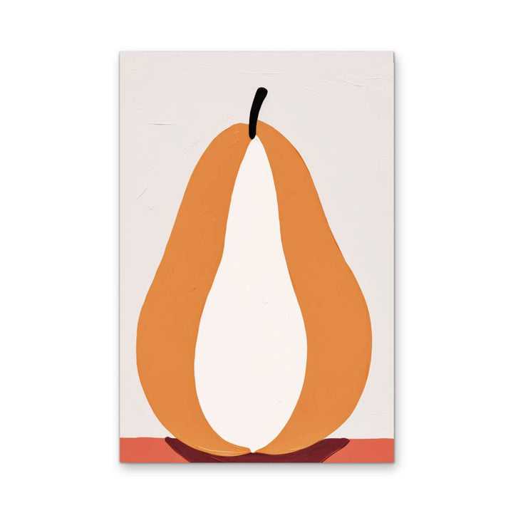 Pear Study 2 - Contemporary Still Life Fruit Stretched Canvas, Poster or Fine Art Print - I Heart Wall Art - Poster Print, Canvas Print or Framed Art Print