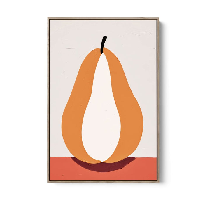 Pear Study 2 - Contemporary Still Life Fruit Stretched Canvas, Poster or Fine Art Print - I Heart Wall Art - Poster Print, Canvas Print or Framed Art Print