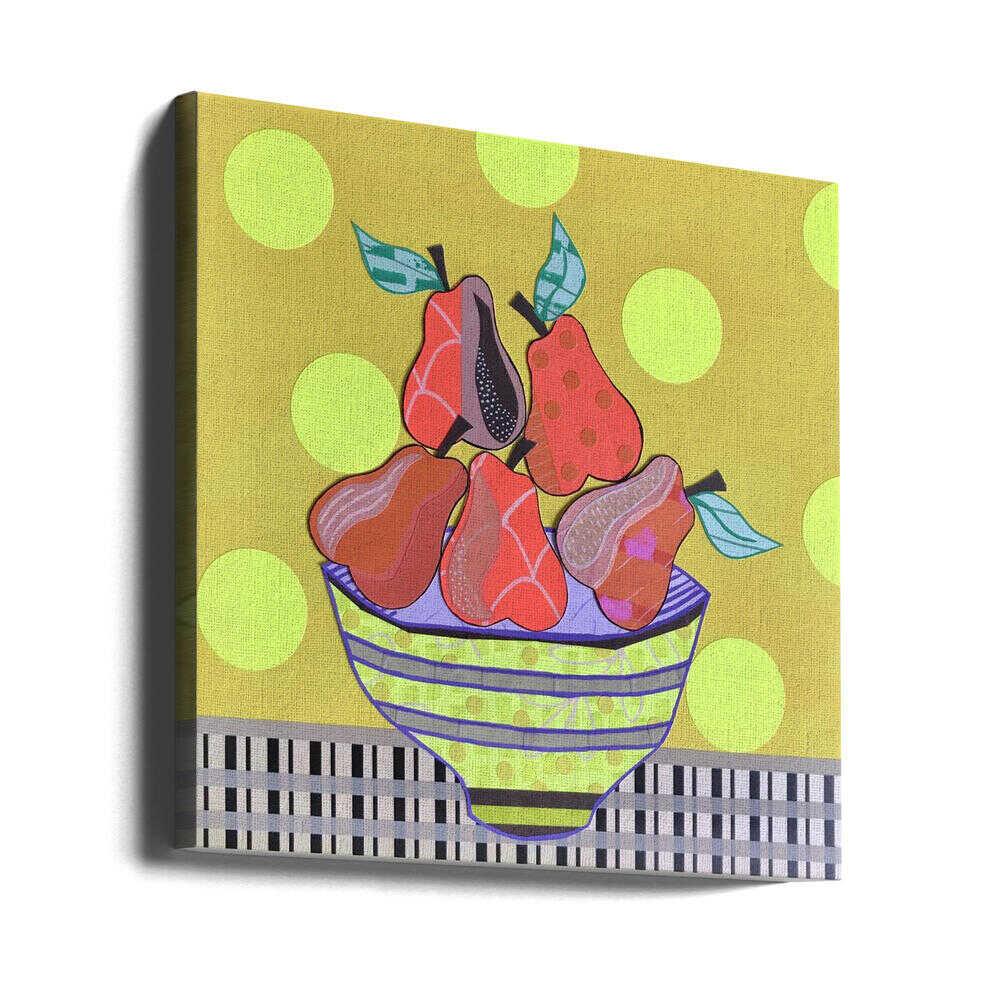Pears and Tears - Square Stretched Canvas, Poster or Fine Art Print - I Heart Wall Art - Poster Print, Canvas Print or Framed Art Print