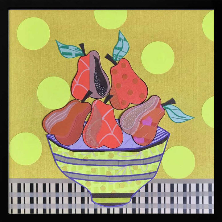 Pears and Tears - Square Stretched Canvas, Poster or Fine Art Print - I Heart Wall Art - Poster Print, Canvas Print or Framed Art Print