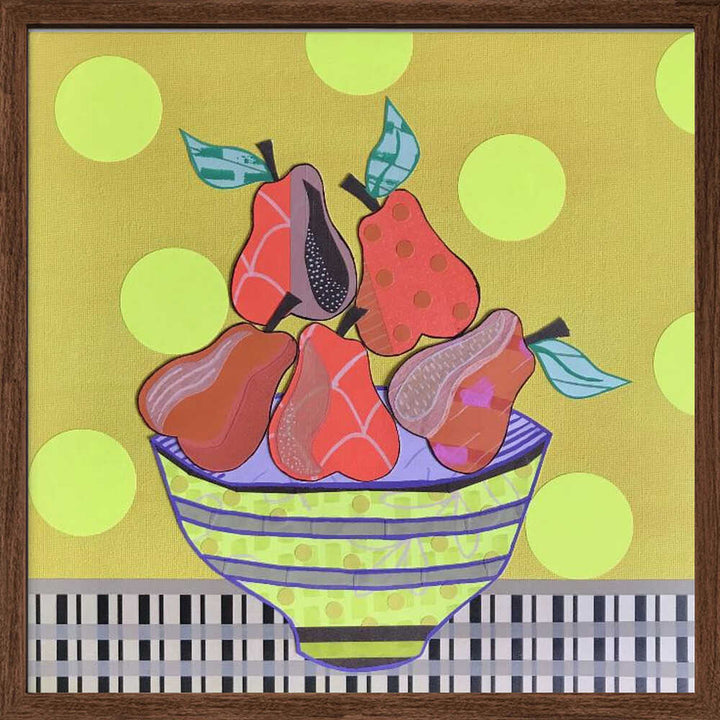 Pears and Tears - Square Stretched Canvas, Poster or Fine Art Print - I Heart Wall Art - Poster Print, Canvas Print or Framed Art Print