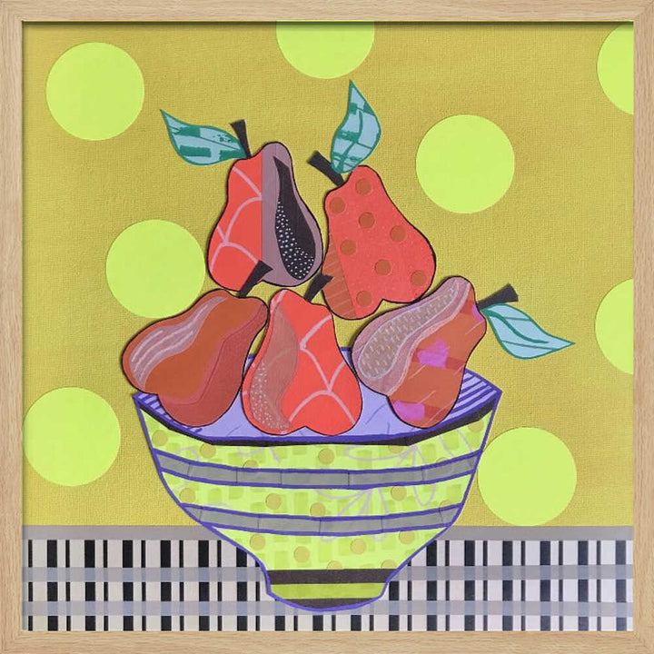 Pears and Tears - Square Stretched Canvas, Poster or Fine Art Print - I Heart Wall Art - Poster Print, Canvas Print or Framed Art Print
