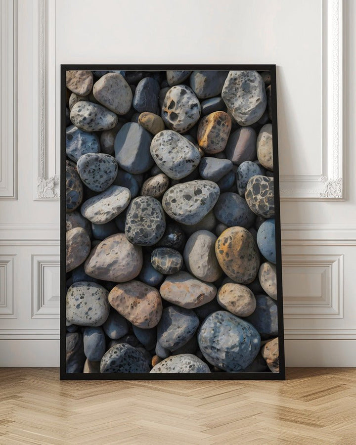 Pebble Mosaic - Stretched Canvas, Poster or Fine Art Print - I Heart Wall Art - Poster Print, Canvas Print or Framed Art Print