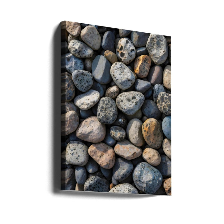 Pebble Mosaic - Stretched Canvas, Poster or Fine Art Print - I Heart Wall Art - Poster Print, Canvas Print or Framed Art Print