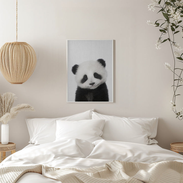 Peekaboo Baby Panda - Stretched Canvas, Poster or Fine Art Print I Heart Wall Art