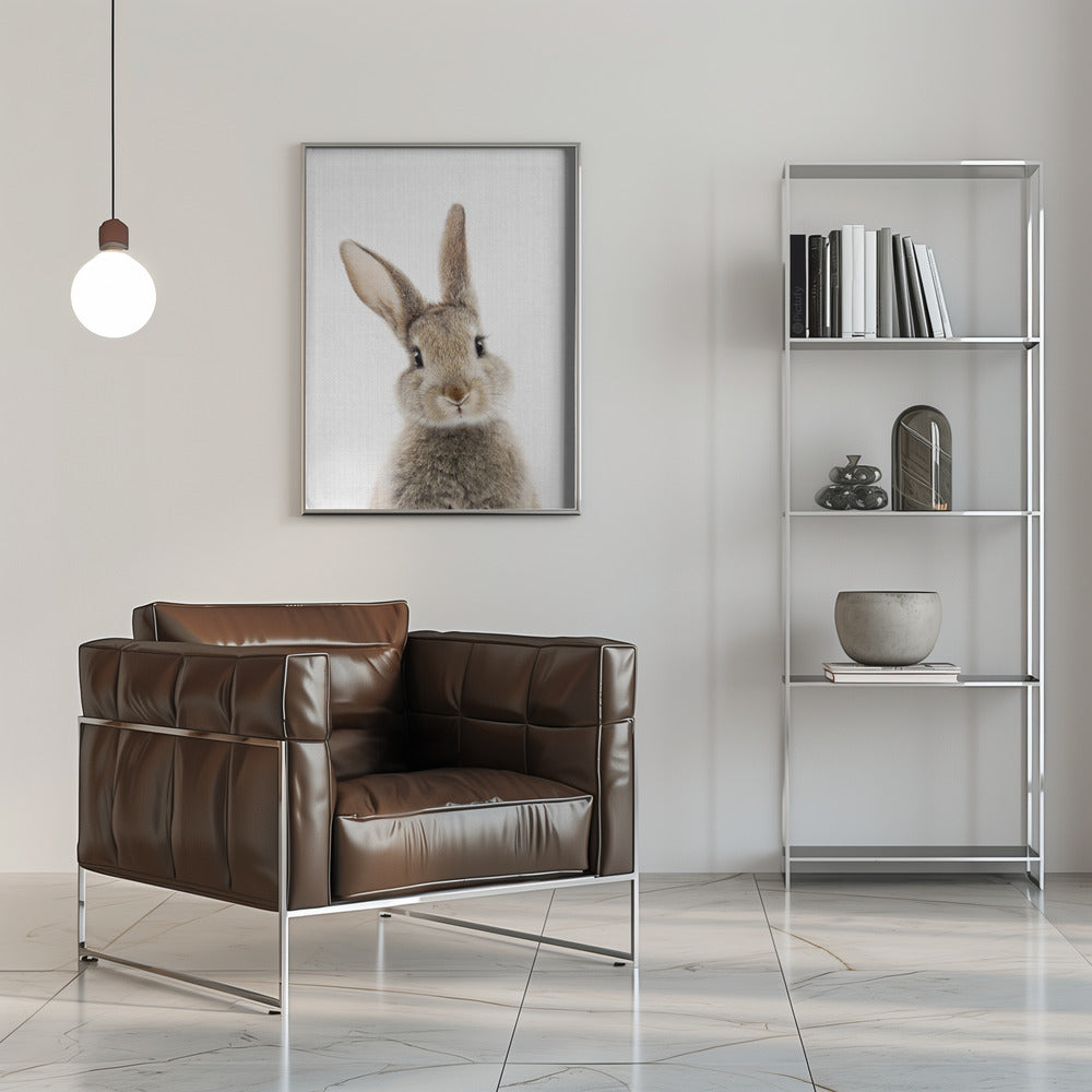 Peekaboo Bunny - Stretched Canvas, Poster or Fine Art Print I Heart Wall Art