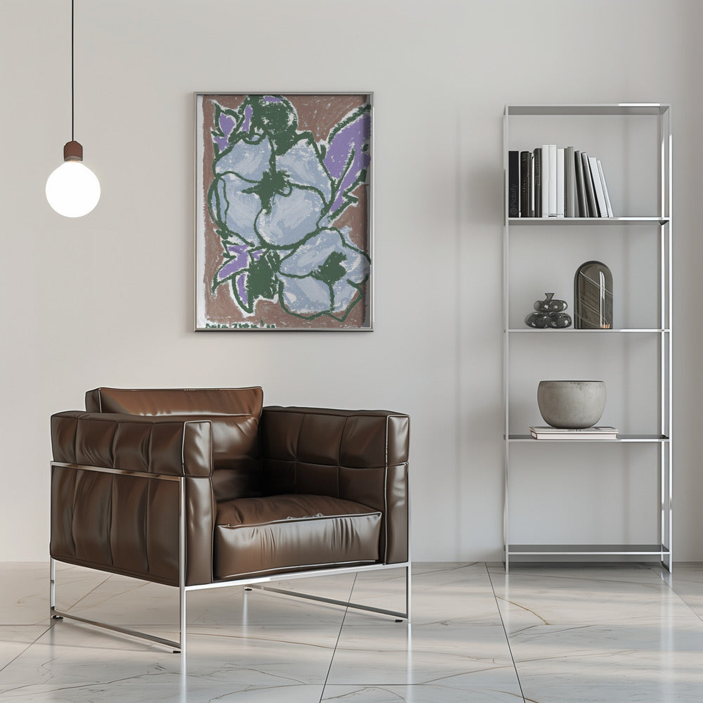 Peonies Earthy - Stretched Canvas, Poster or Fine Art Print I Heart Wall Art