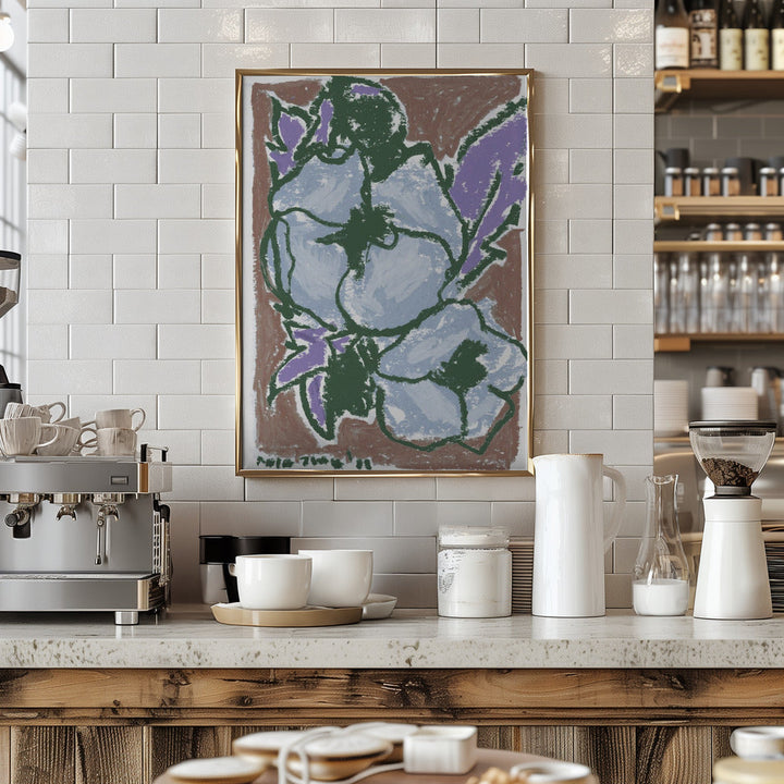Peonies Earthy - Stretched Canvas, Poster or Fine Art Print I Heart Wall Art