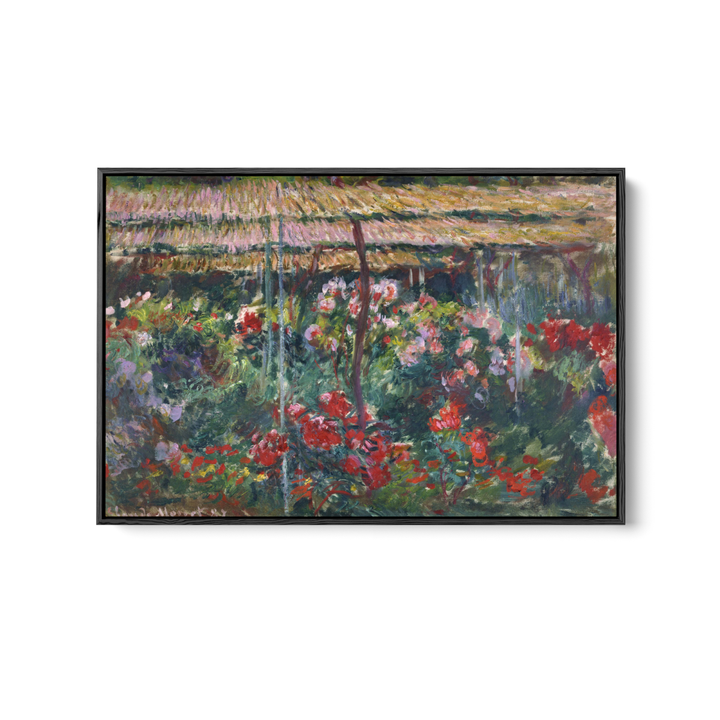 Peony Garden by Claude Monet - Stretched Canvas or Fine Art Print - I Heart Wall Art - Poster Print, Canvas Print or Framed Art Print