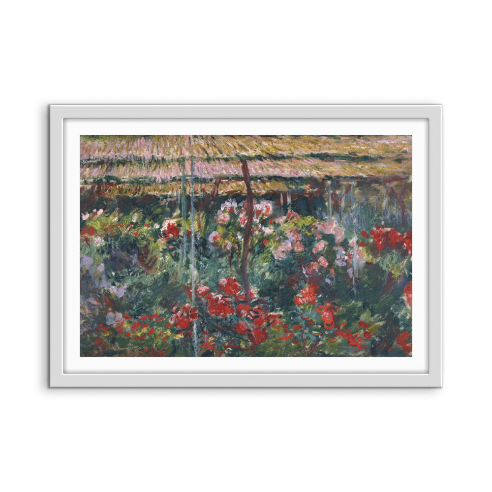 Peony Garden by Claude Monet - Stretched Canvas or Fine Art Print - I Heart Wall Art - Poster Print, Canvas Print or Framed Art Print