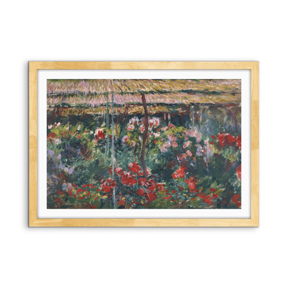 Peony Garden by Claude Monet - Stretched Canvas or Fine Art Print - I Heart Wall Art - Poster Print, Canvas Print or Framed Art Print