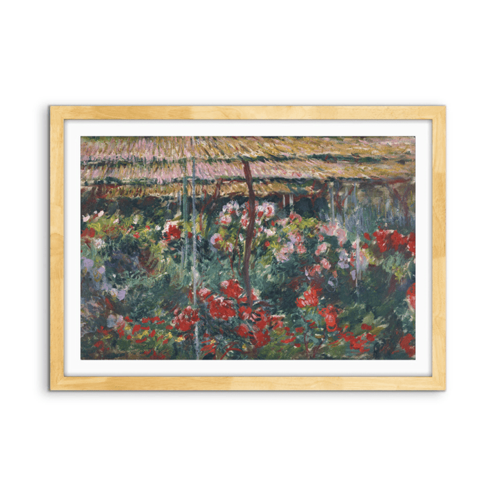 Peony Garden by Claude Monet - Stretched Canvas or Fine Art Print - I Heart Wall Art - Poster Print, Canvas Print or Framed Art Print