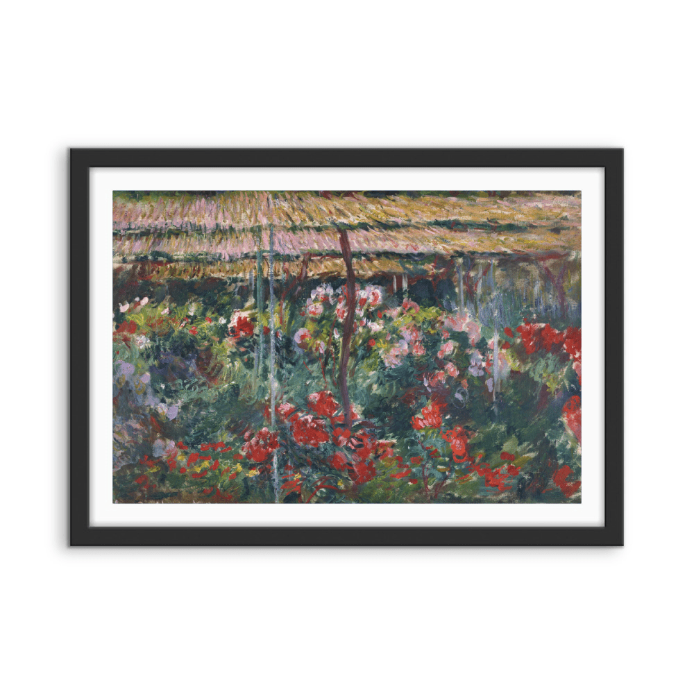 Peony Garden by Claude Monet - Stretched Canvas or Fine Art Print - I Heart Wall Art - Poster Print, Canvas Print or Framed Art Print