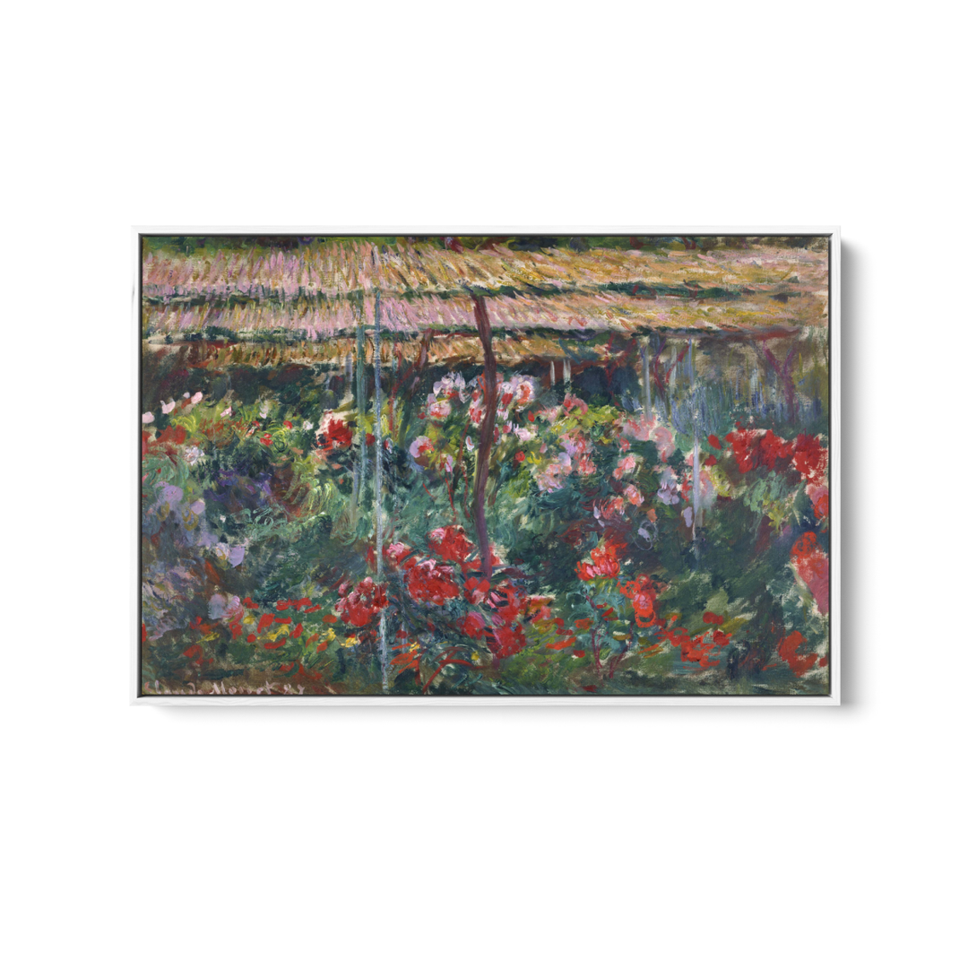 Peony Garden by Claude Monet - Stretched Canvas or Fine Art Print - I Heart Wall Art - Poster Print, Canvas Print or Framed Art Print