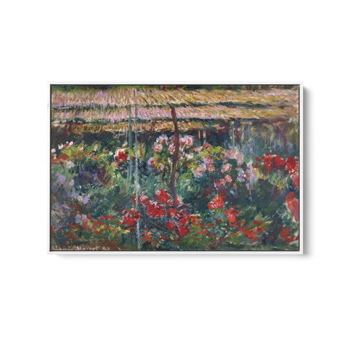 Peony Garden by Claude Monet - Stretched Canvas or Fine Art Print - I Heart Wall Art - Poster Print, Canvas Print or Framed Art Print