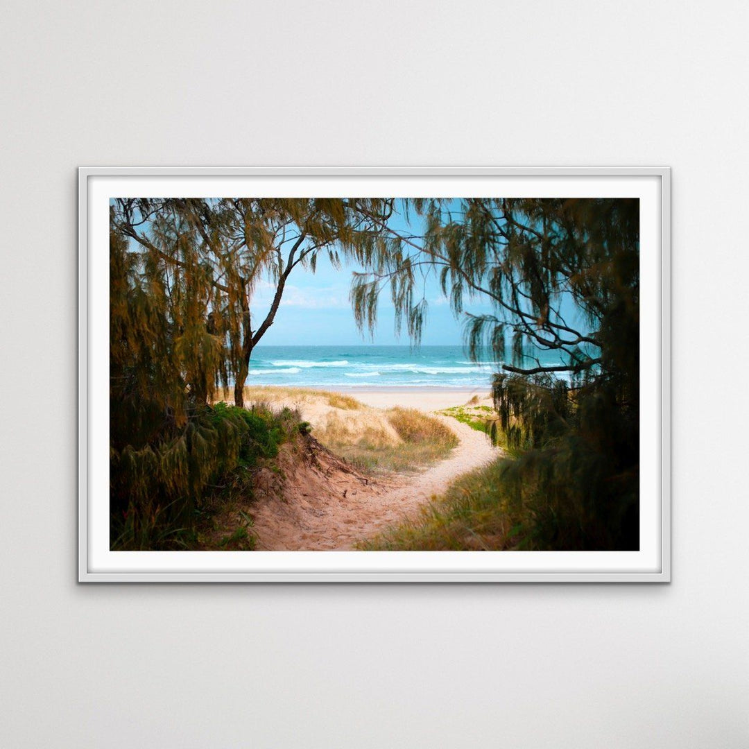 Peregian Beach - Sunshine Coast Photographic Beach Print on Canvas or Paper - I Heart Wall Art
