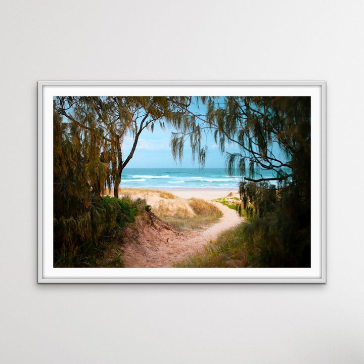Peregian Beach - Sunshine Coast Photographic Beach Print on Canvas or Paper - I Heart Wall Art