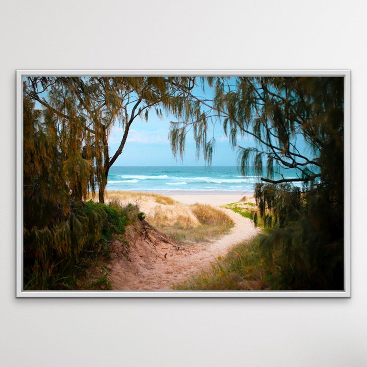 Peregian Beach - Sunshine Coast Photographic Beach Print on Canvas or Paper - I Heart Wall Art