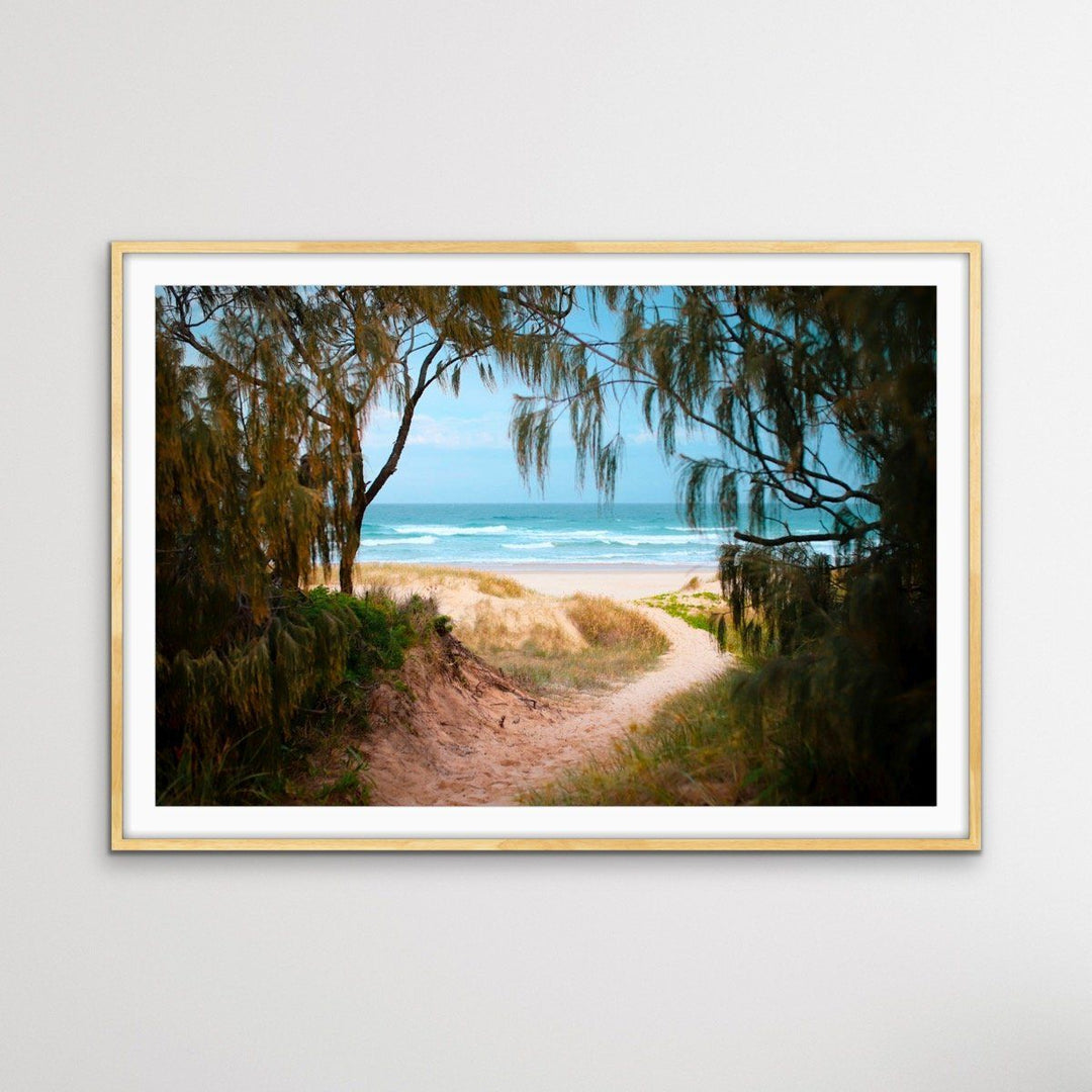 Peregian Beach - Sunshine Coast Photographic Beach Print on Canvas or Paper - I Heart Wall Art