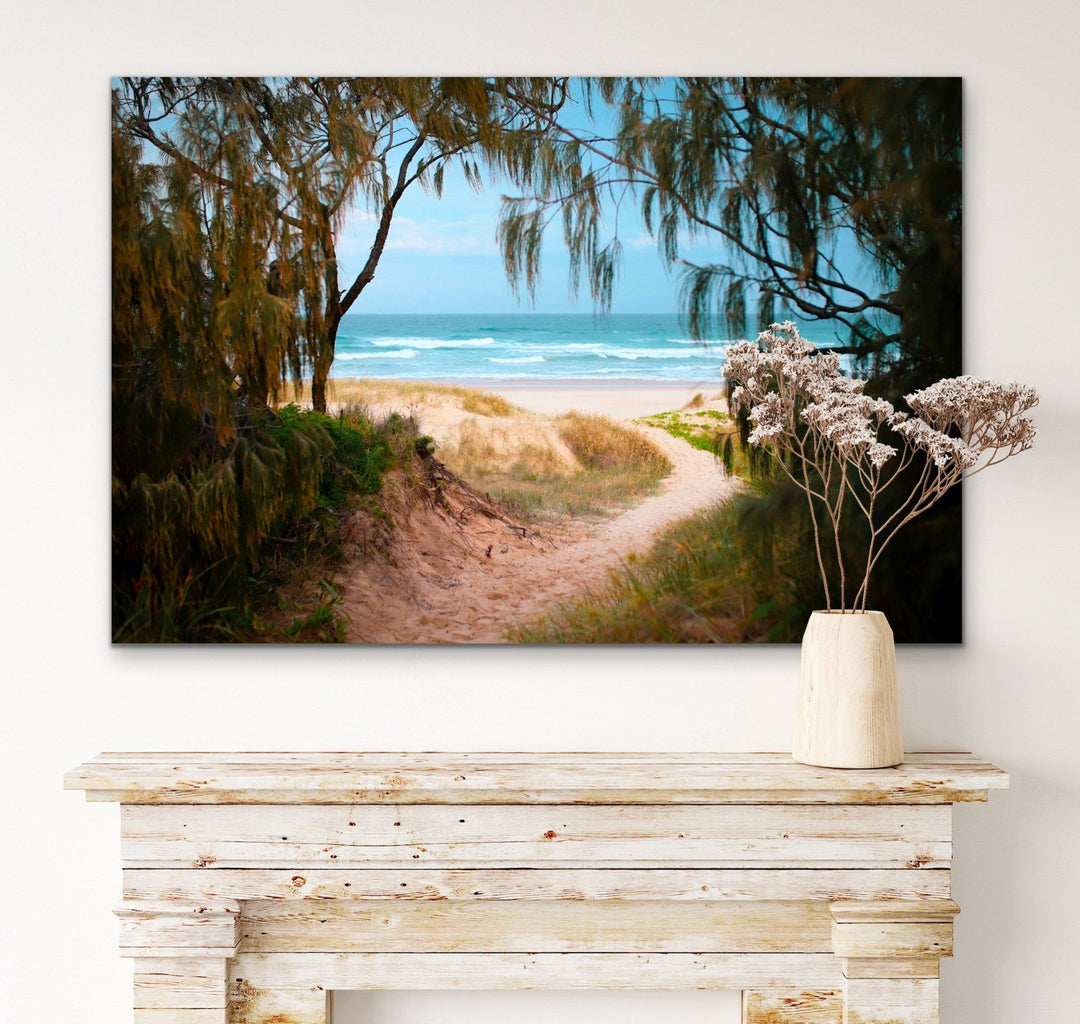 Peregian Beach - Sunshine Coast Photographic Beach Print on Canvas or Paper - I Heart Wall Art
