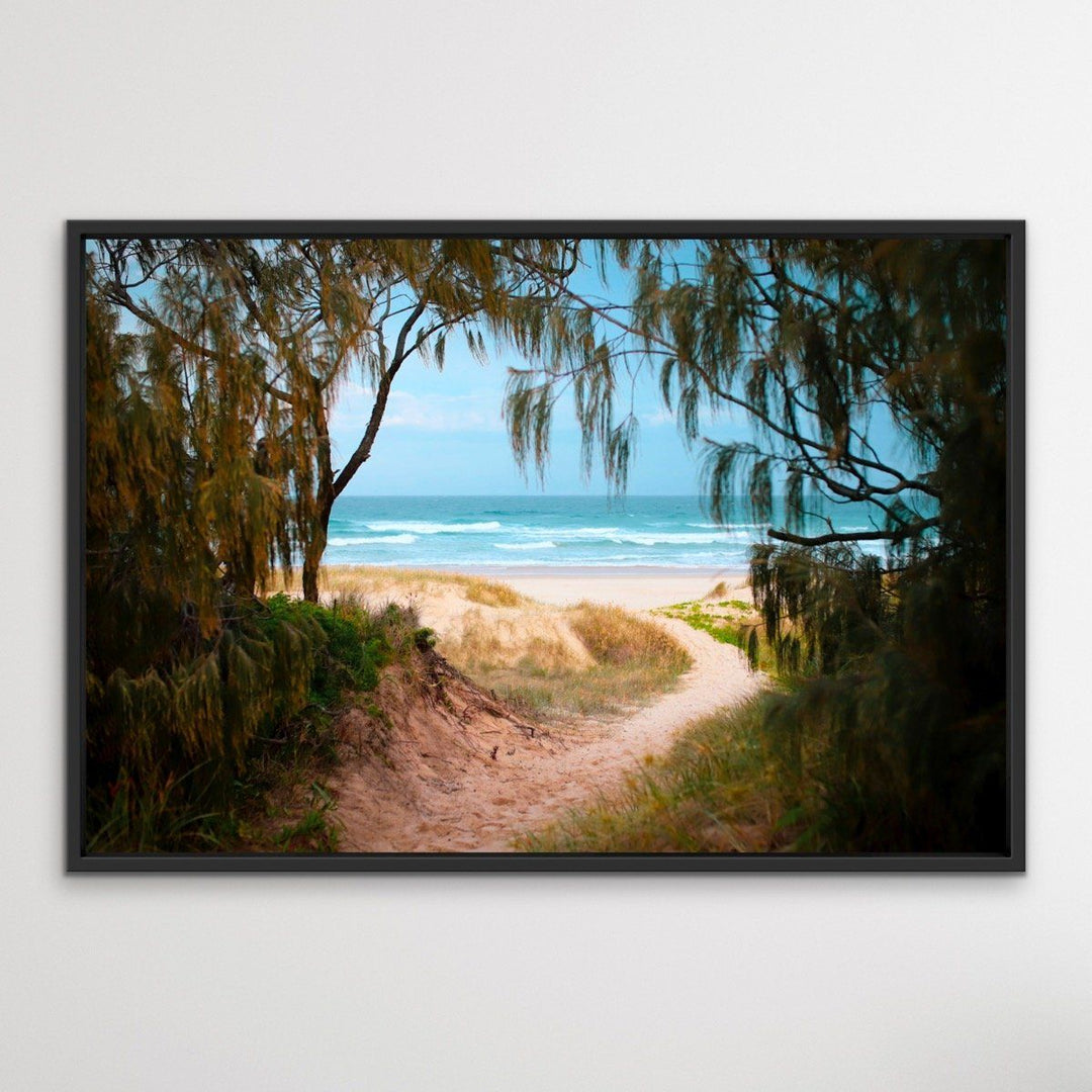 Peregian Beach - Sunshine Coast Photographic Beach Print on Canvas or Paper - I Heart Wall Art