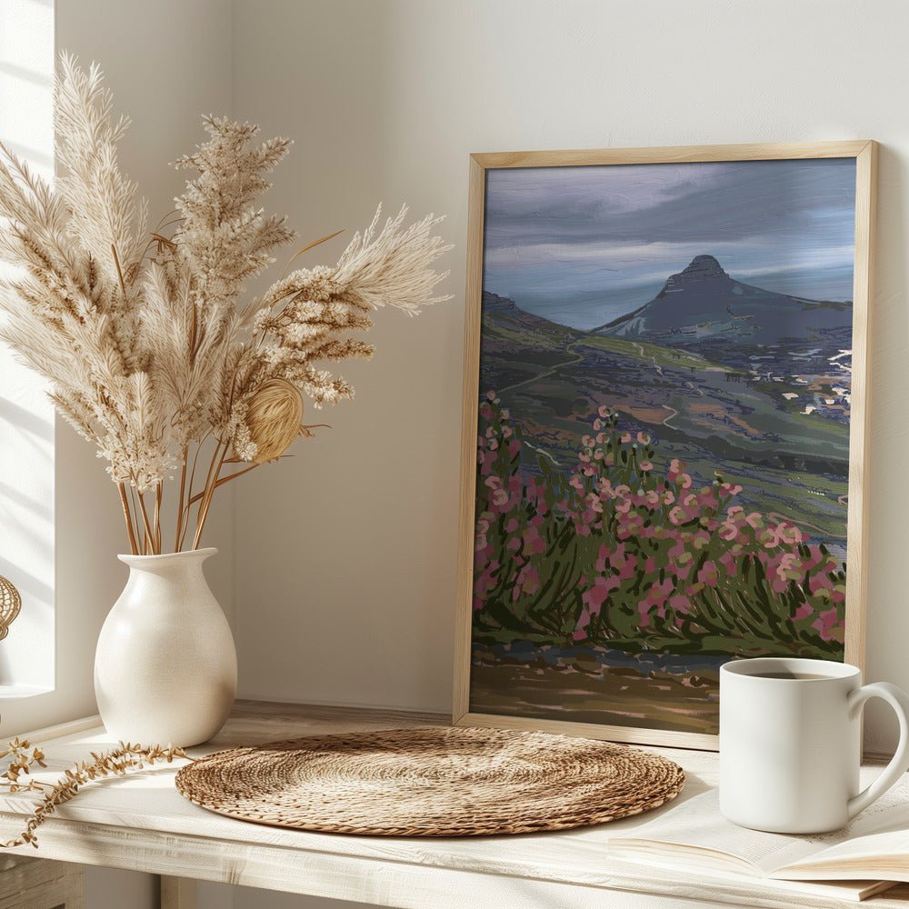 Petals and Peaks, Cape Town, South Africa, 2024 - Stretched Canvas, Poster or Fine Art Print - I Heart Wall Art - Poster Print, Canvas Print or Framed Art Print