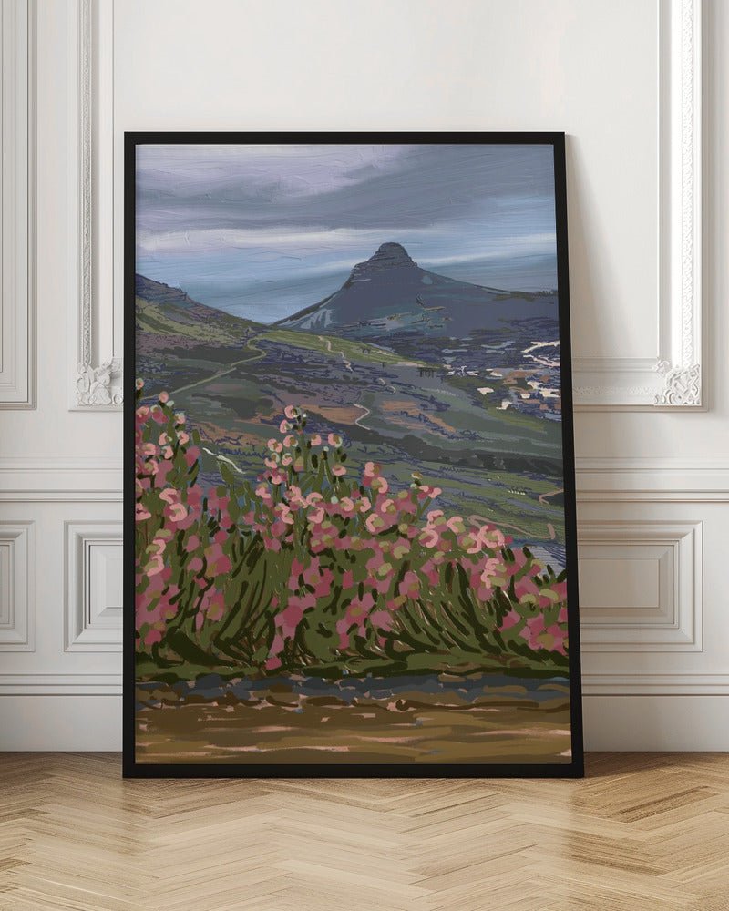 Petals and Peaks, Cape Town, South Africa, 2024 - Stretched Canvas, Poster or Fine Art Print - I Heart Wall Art - Poster Print, Canvas Print or Framed Art Print