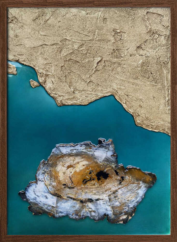 Petrified Island Coast - Stretched Canvas, Poster or Fine Art Print - I Heart Wall Art - Poster Print, Canvas Print or Framed Art Print