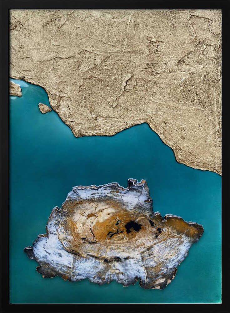 Petrified Island Coast - Stretched Canvas, Poster or Fine Art Print - I Heart Wall Art - Poster Print, Canvas Print or Framed Art Print