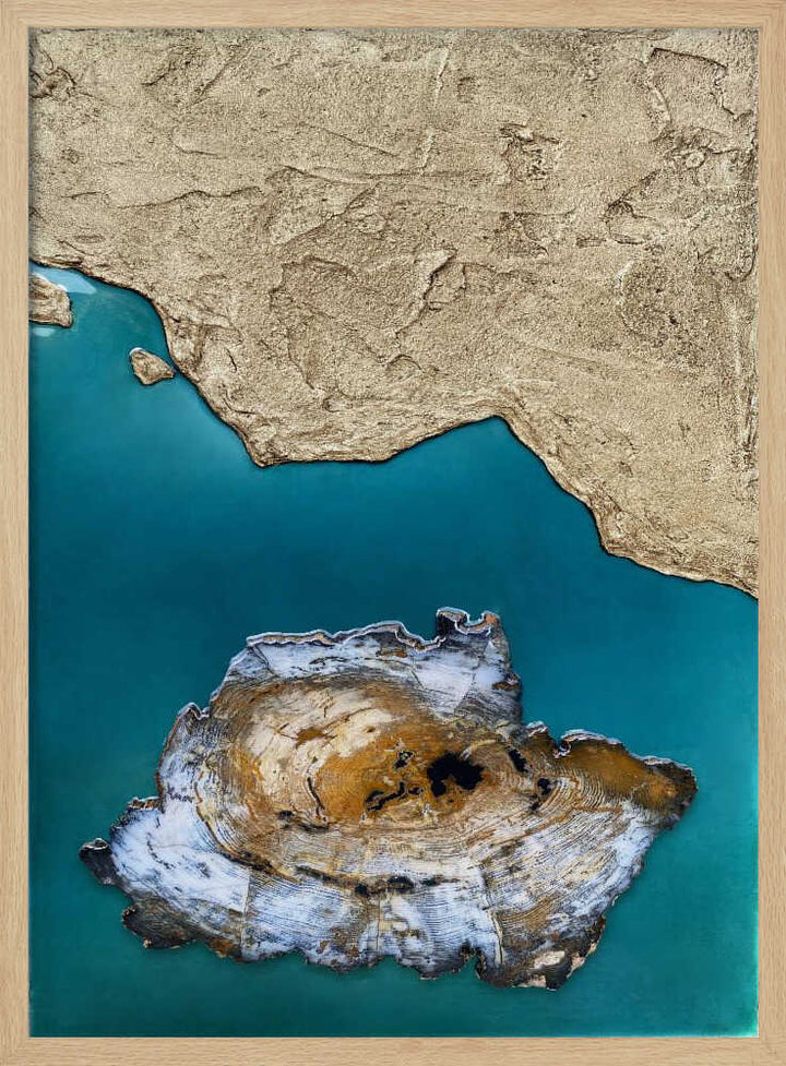 Petrified Island Coast - Stretched Canvas, Poster or Fine Art Print - I Heart Wall Art - Poster Print, Canvas Print or Framed Art Print
