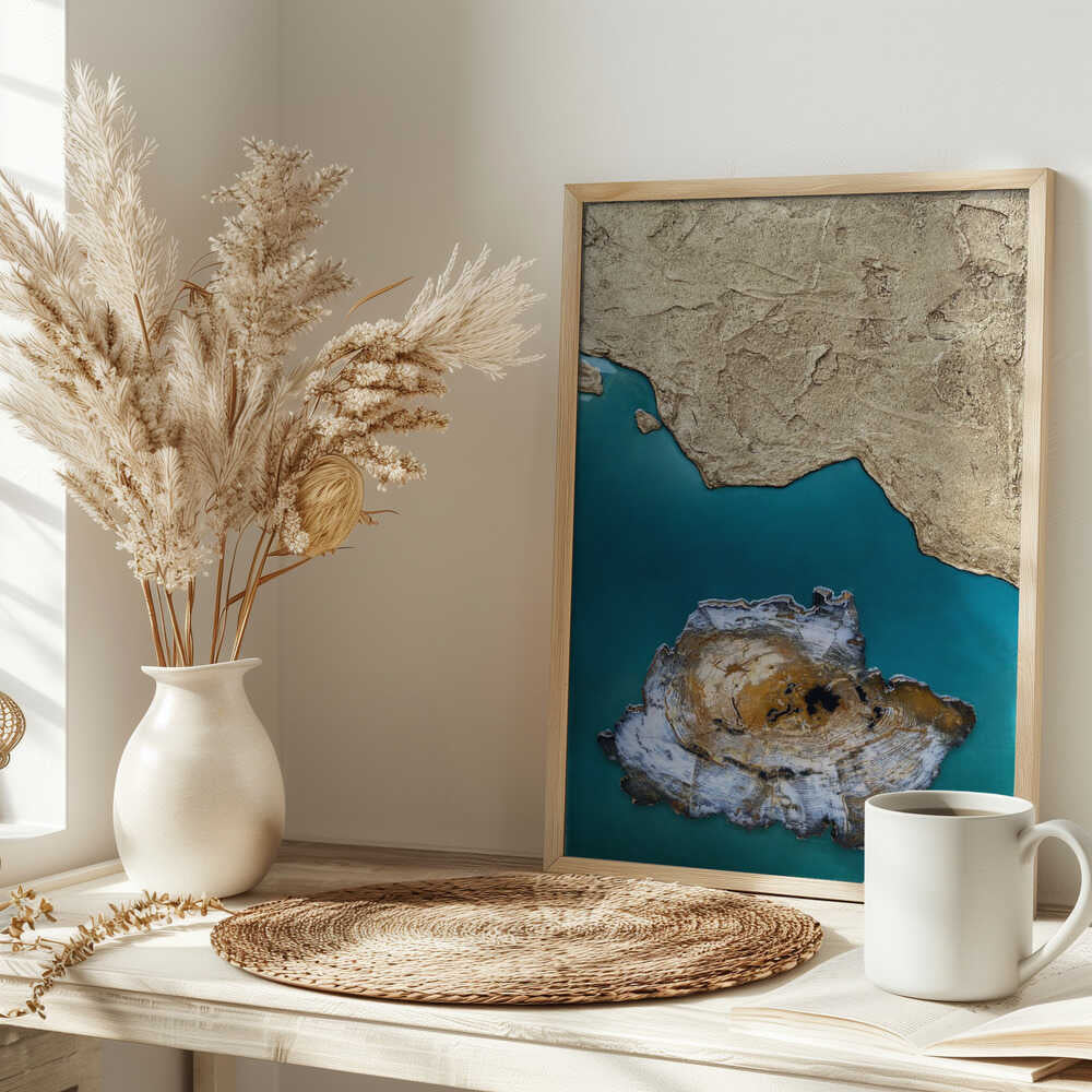 Petrified Island Coast - Stretched Canvas, Poster or Fine Art Print - I Heart Wall Art - Poster Print, Canvas Print or Framed Art Print