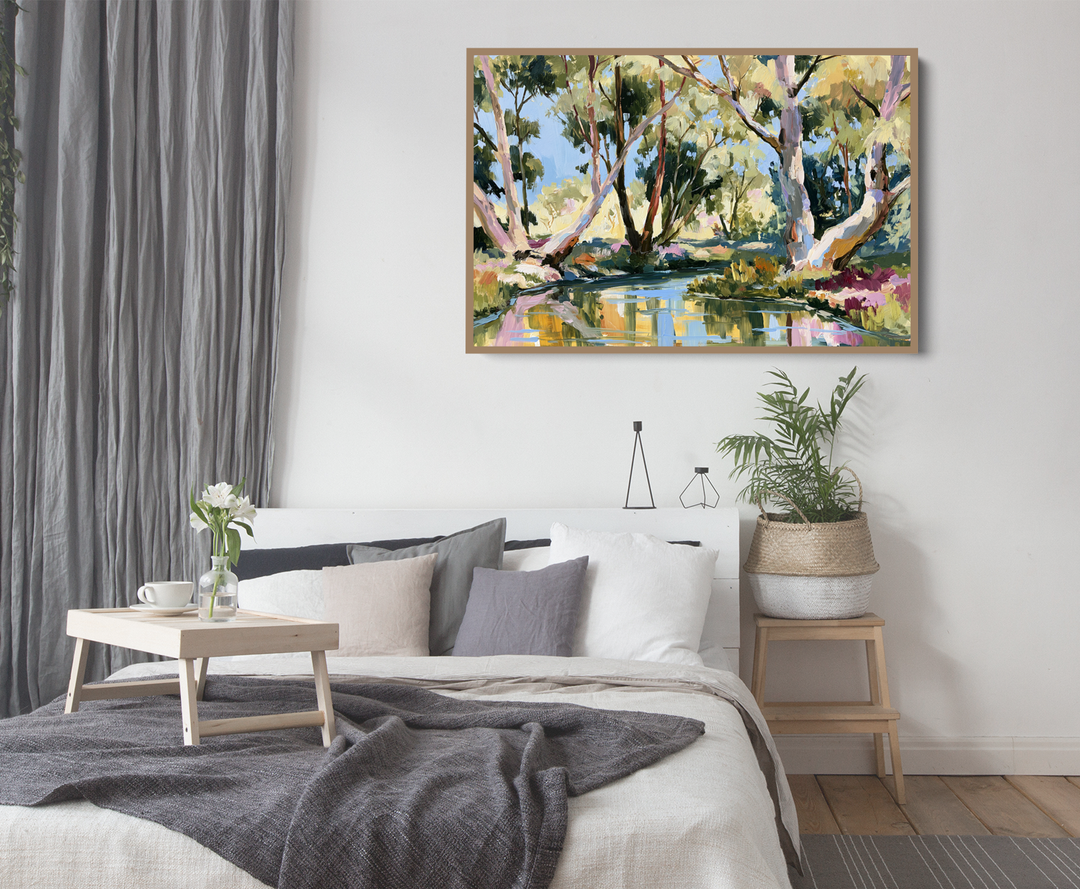 Picnic by IHeartStudio - Australian Eucalyptus Bush Garden Nature Canvas Art Print
