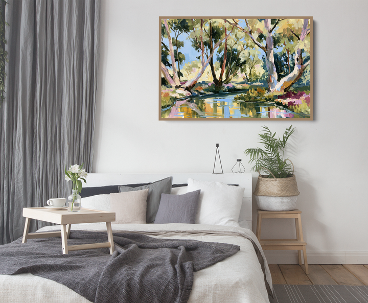Picnic by IHeartStudio - Australian Eucalyptus Bush Garden Nature Canvas Art Print