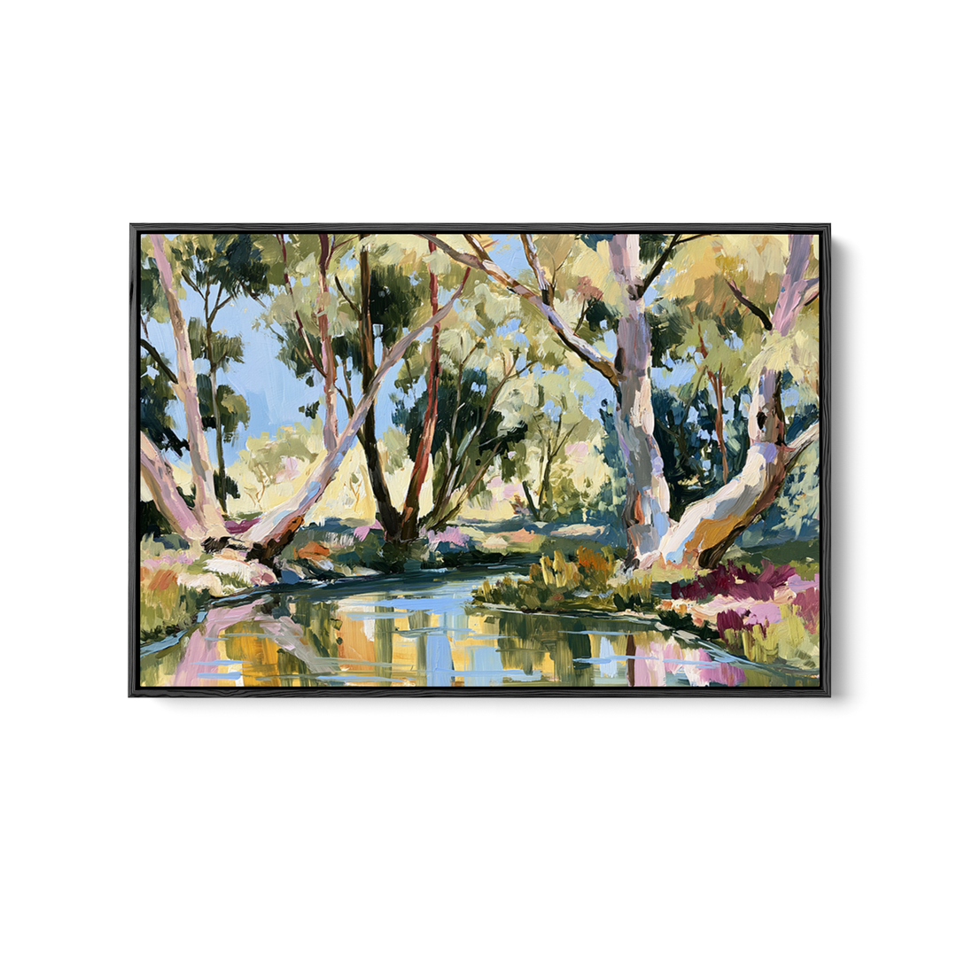 Picnic by IHeartStudio - Australian Eucalyptus Bush Garden Nature Canvas Art Print