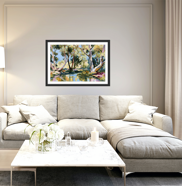 Picnic by IHeartStudio - Australian Eucalyptus Bush Garden Nature Canvas Art Print