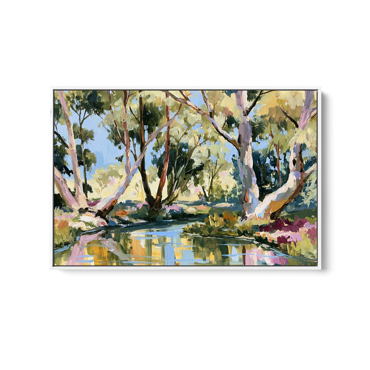 Picnic by IHeartStudio - Australian Eucalyptus Bush Garden Nature Canvas Art Print