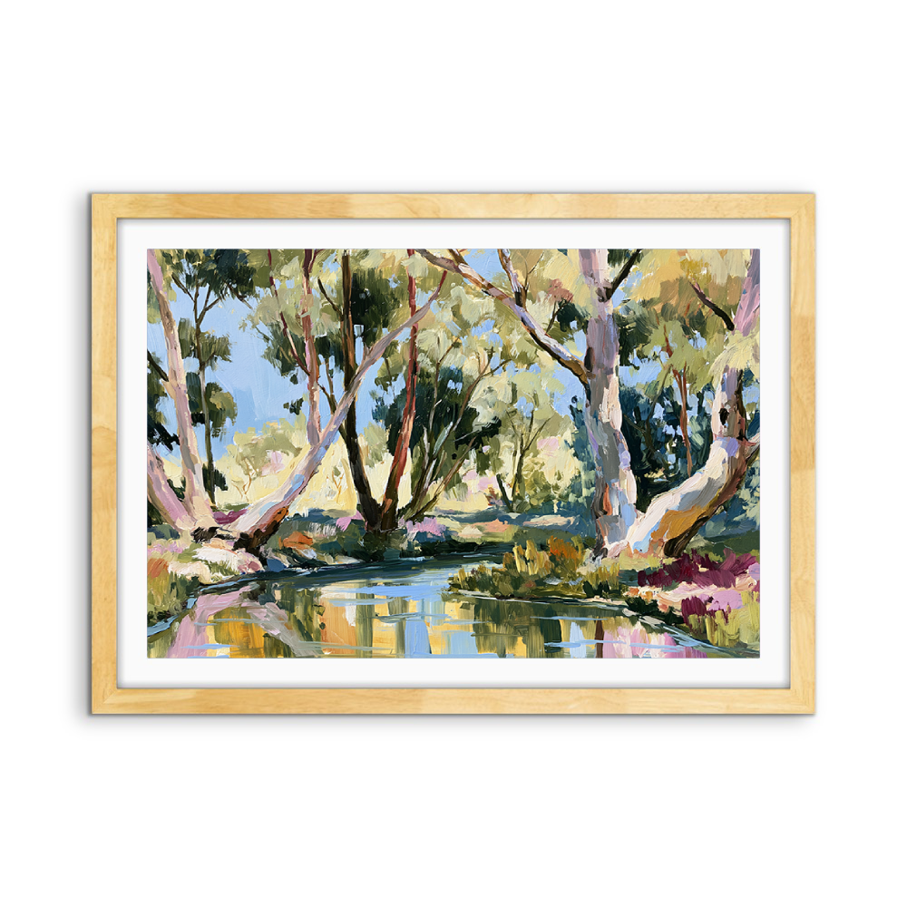 Picnic by IHeartStudio - Australian Eucalyptus Bush Garden Nature Canvas Art Print